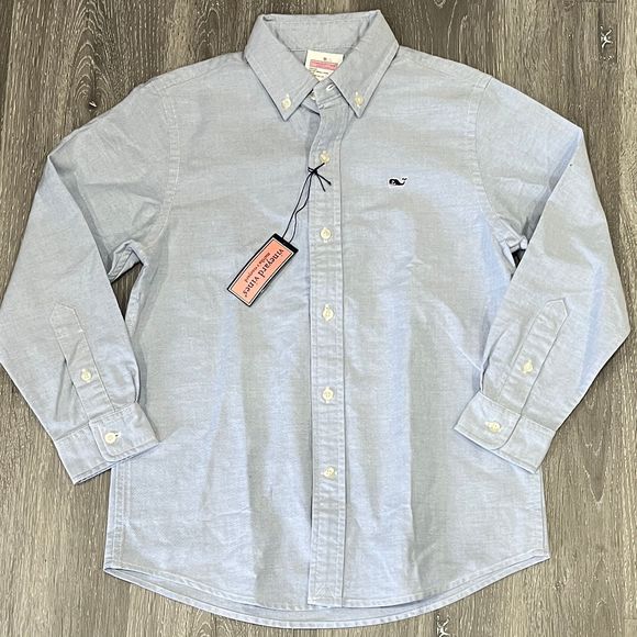 Vineyard Vines Other - Vineyard Vines Boys Oxford Whale Shirt Size 6 Blue Button Down Dress Shirt